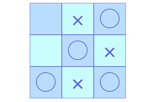 JavaScript 三目並べ解答例